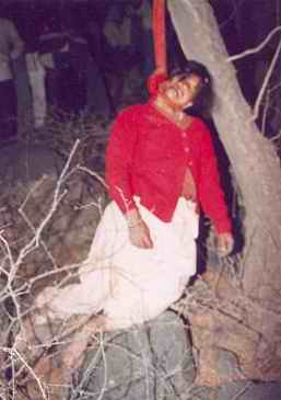 Front View of the Victim