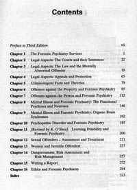 contents page of Faulk's Basic Forensic Psychiatry