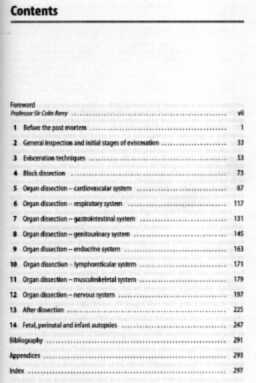 Postmortem technique handbook_contents