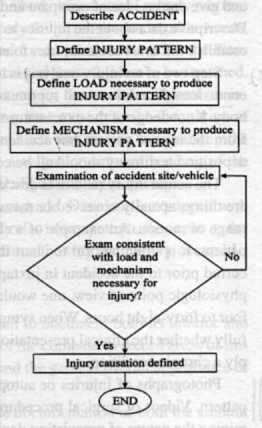 a typical flow chart for injury analysis