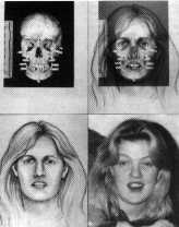 Facial reconstruction from skull