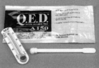 Q.E.D saliva-alcohol test device