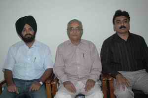 Left to Right Dr. Baljit Singh Khurana (Treasurer), Dr. Rai Sudhir Prasasd (Organising Secretary) and Dr. Pankaj Gupta (Joint Organising Secretary)