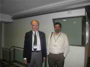 Prof. David Warrell & Dr. V. V. Pillay at the Conference venue